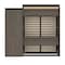 Bestar Orion Queen Murphy Bed and Storage Cabinet with Pull-Out Shelf (95W), Bark Gray & Graphite 116888-000047 - alternate 2